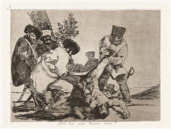 FRANCISCO JOSÉ DE GOYA Three aquatints with etching from Los Desastres de la Guerra.